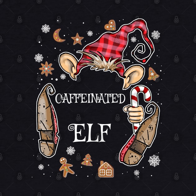 Funny Caffeinated Elf Xmas Gnome Costume by ArtedPool